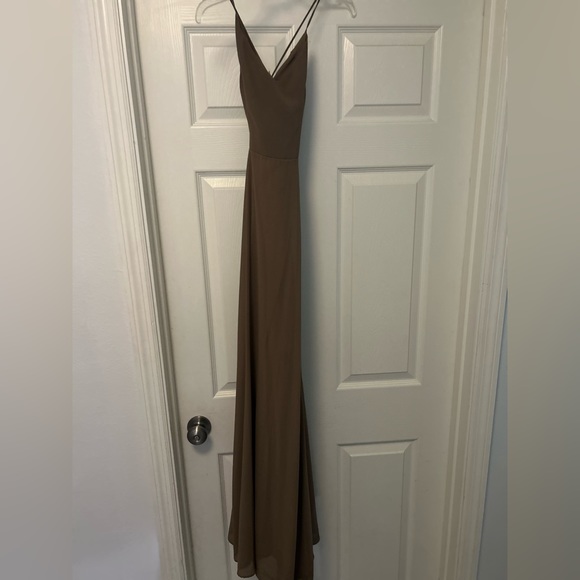 Godshaw Godess Gown in Dune Chiffon - Picture 2 of 4